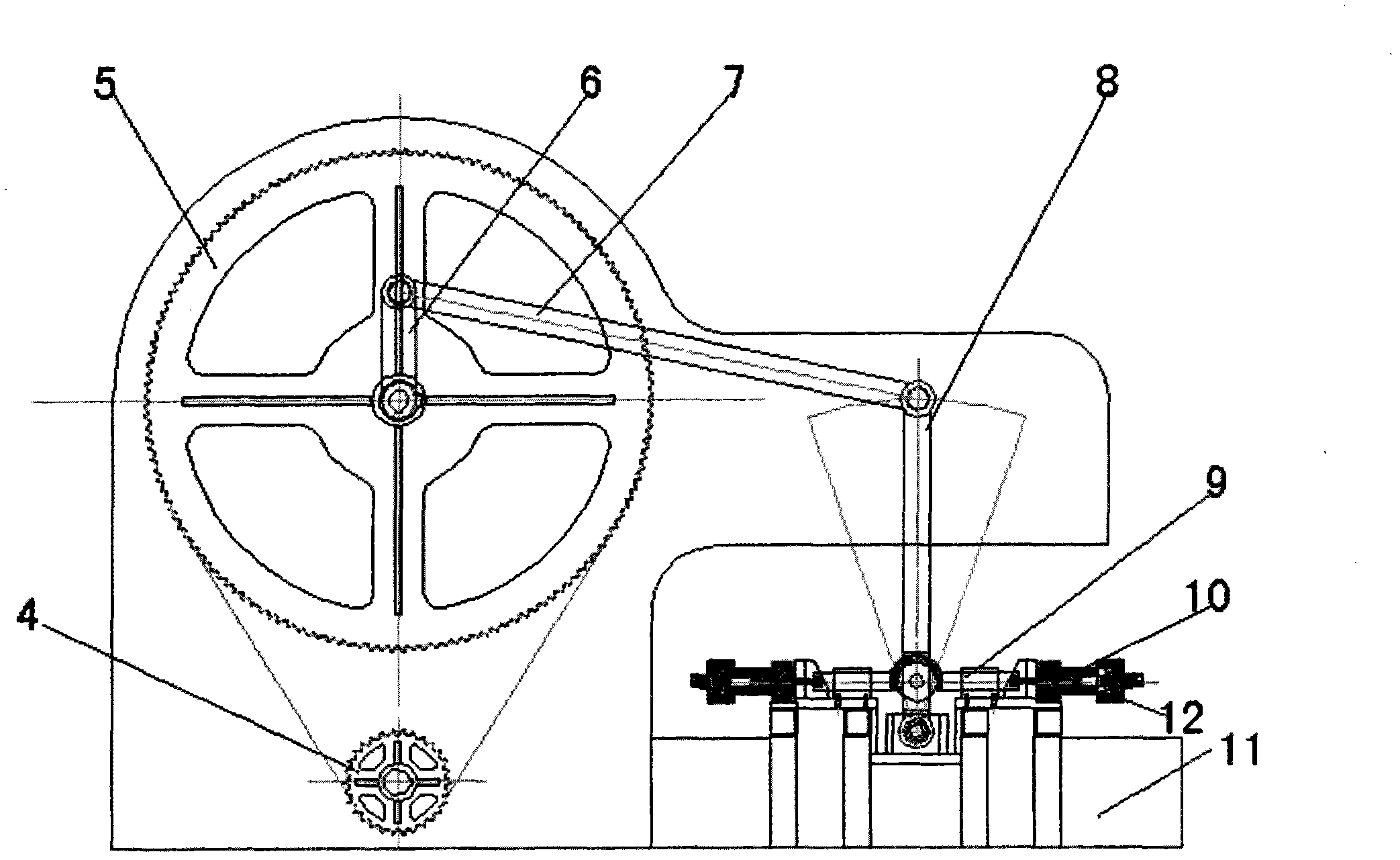 Water jet cutting machine and jet generation device thereof