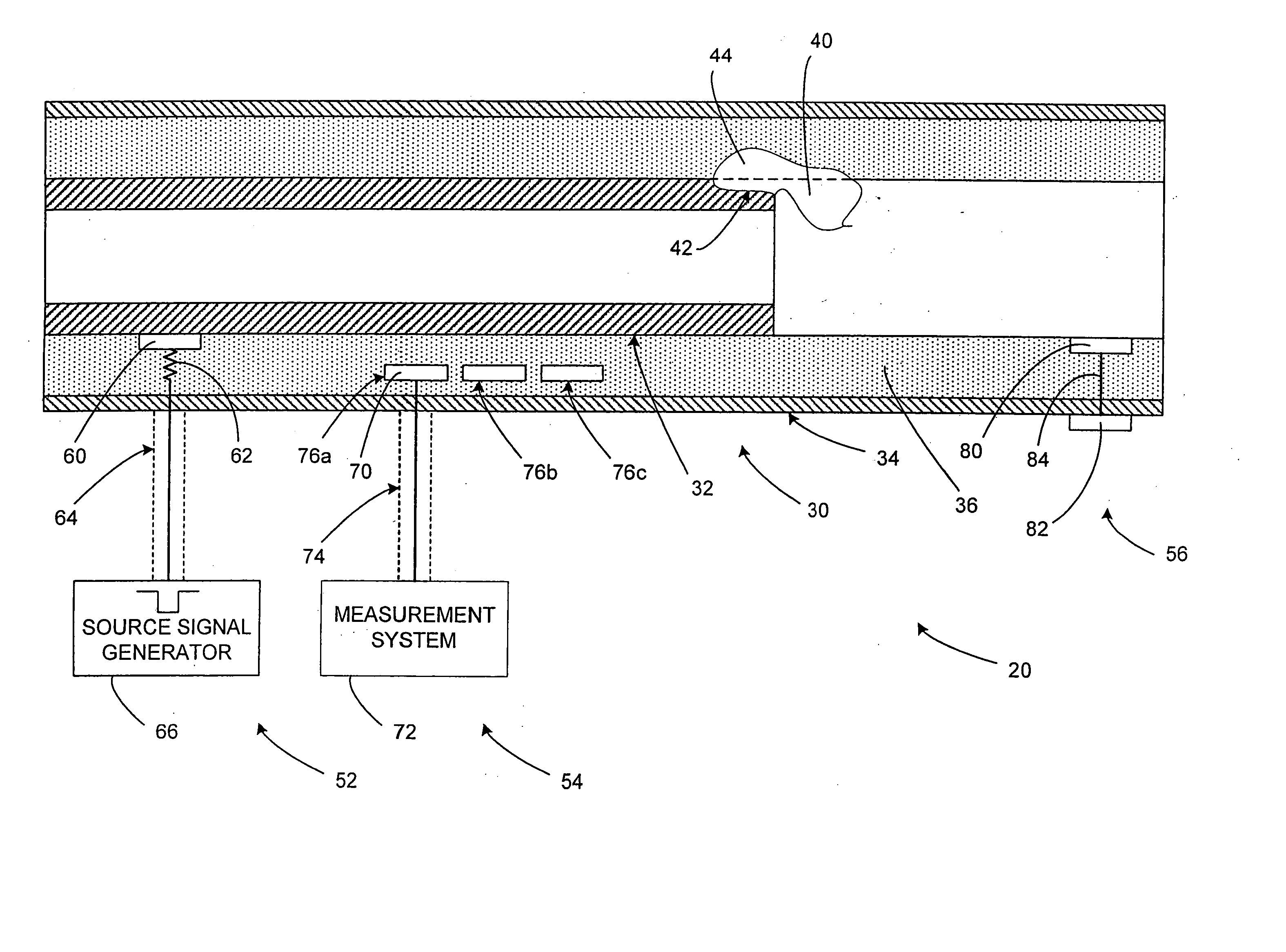 Systems and methods for non-destructively testing conductive members employing electromagnetic back scattering