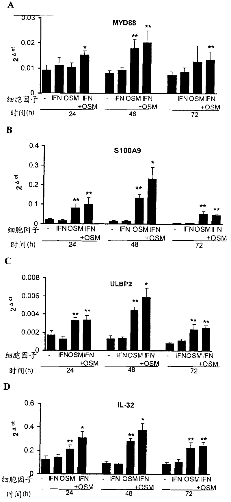 Oncostatin m as promoter of immunostimulatory activity of human epithelial cells