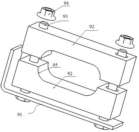 Wire clamp as well as wire pressing plate support, insulation wire pressing plates and vehicle using wire clamp