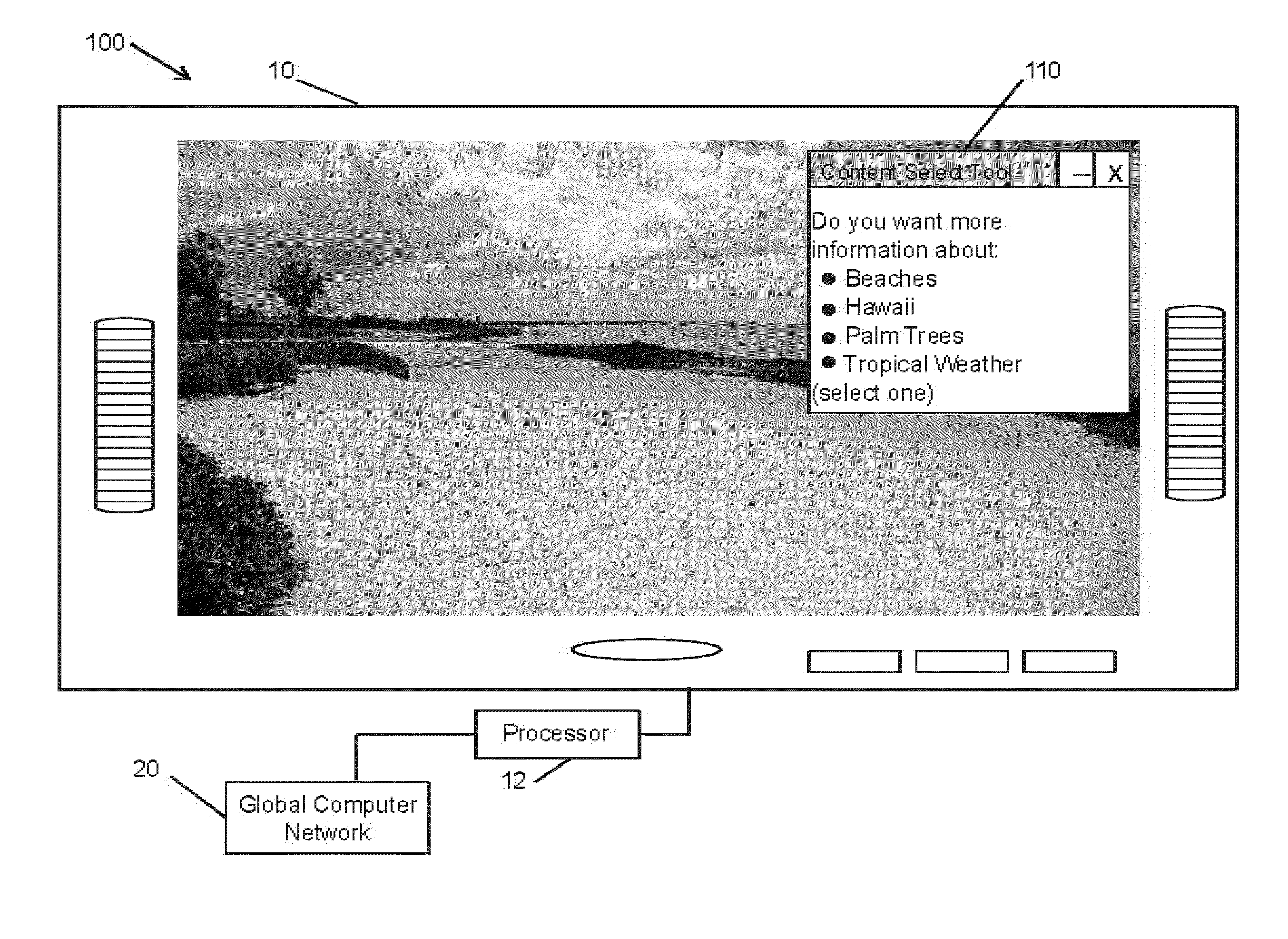 Methods for displaying contextually targeted content on a connected television