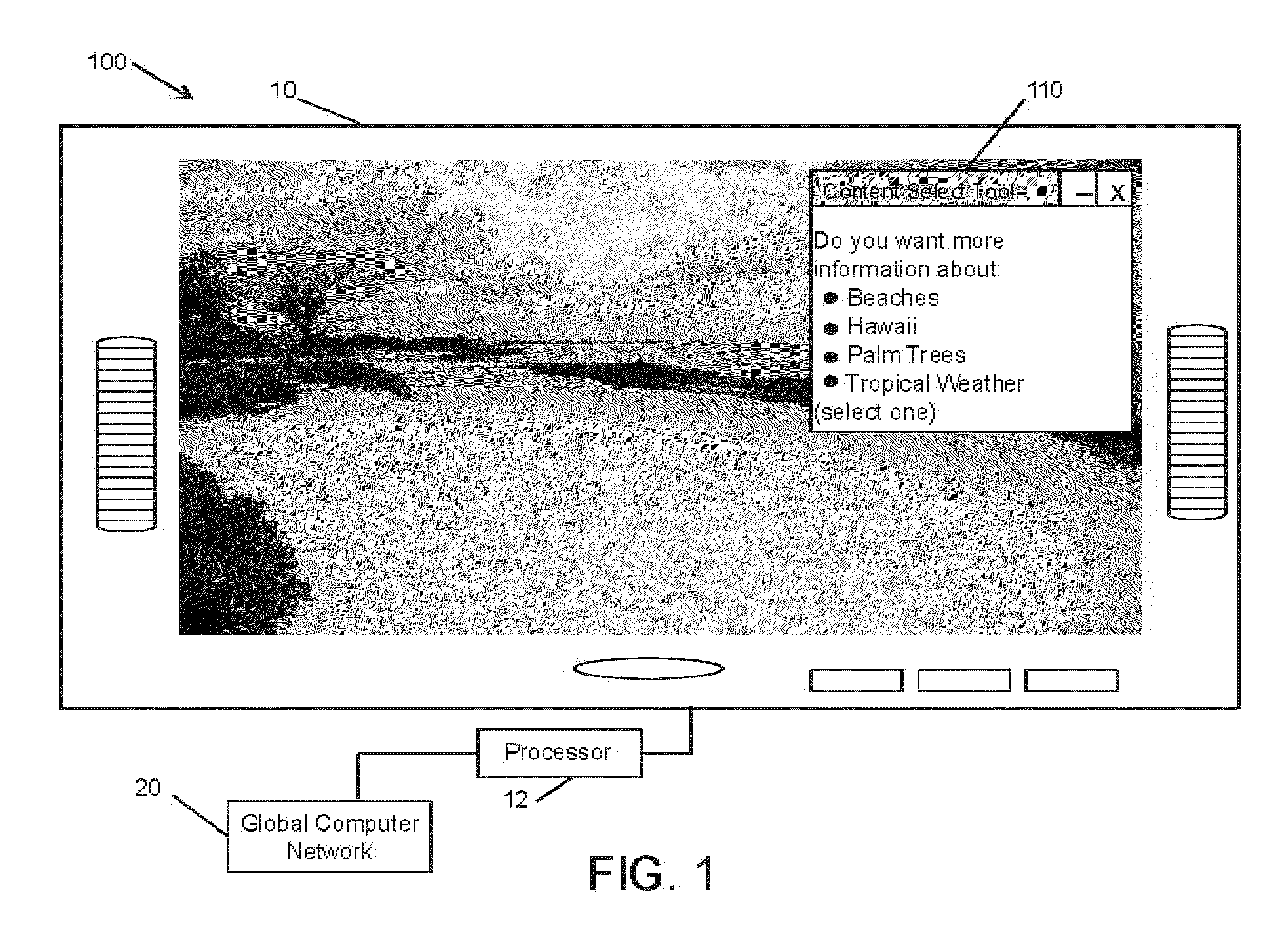 Methods for displaying contextually targeted content on a connected television