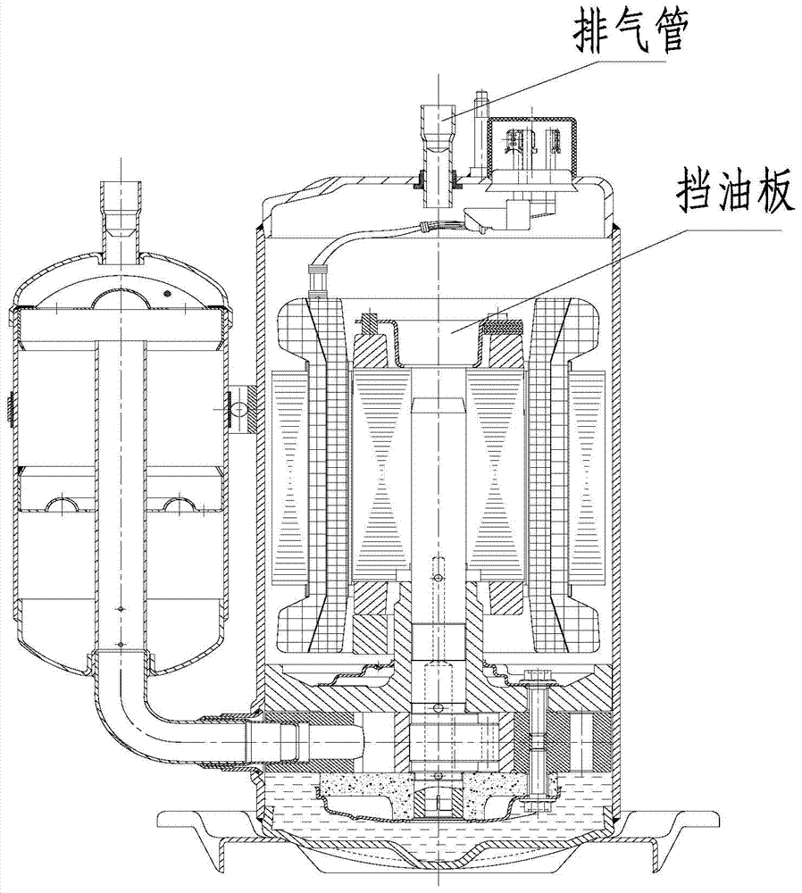 Oil separator as well as compressor and refrigerating system using oil separator