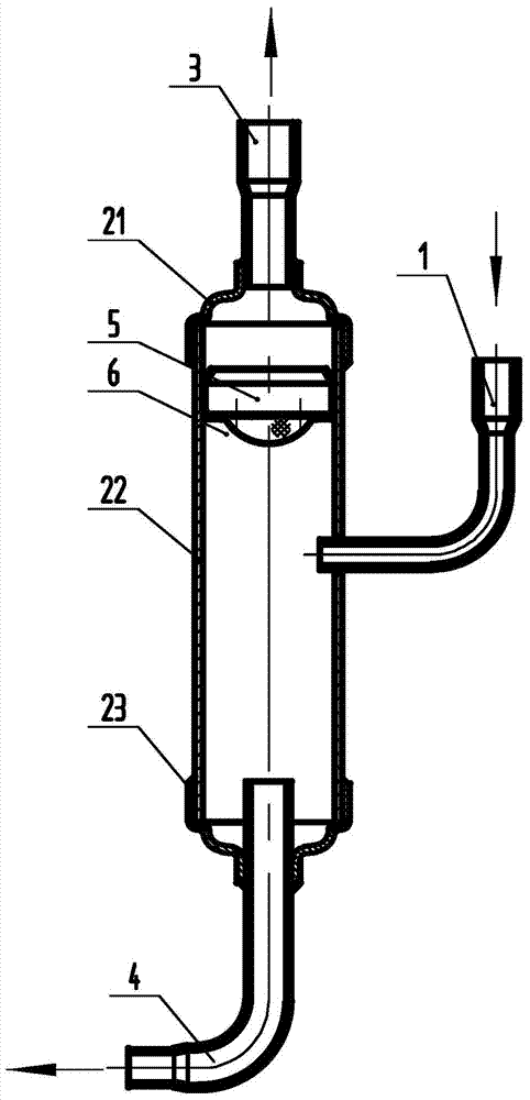 Oil separator as well as compressor and refrigerating system using oil separator