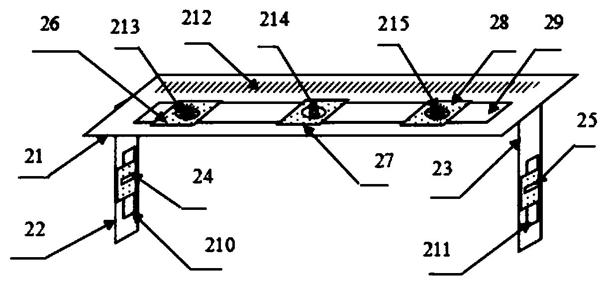 Hyperbolic definition demonstration and curve drawing instrument