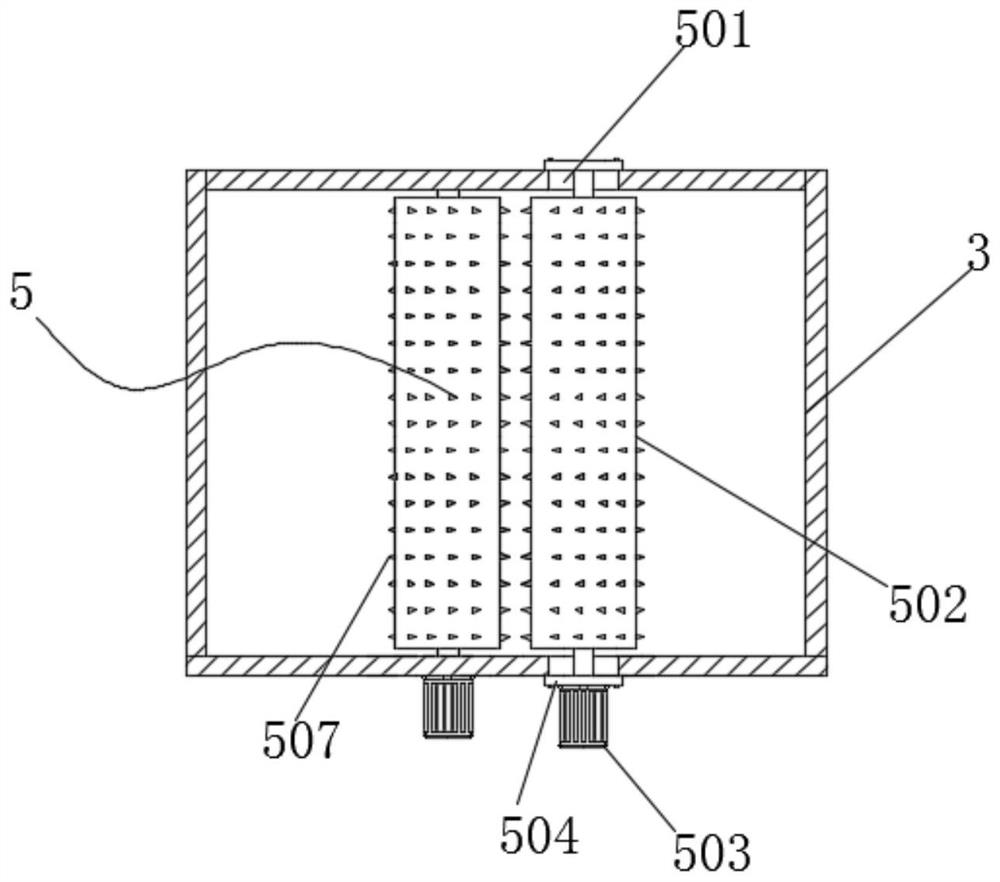 Screening type crushing device for food processing