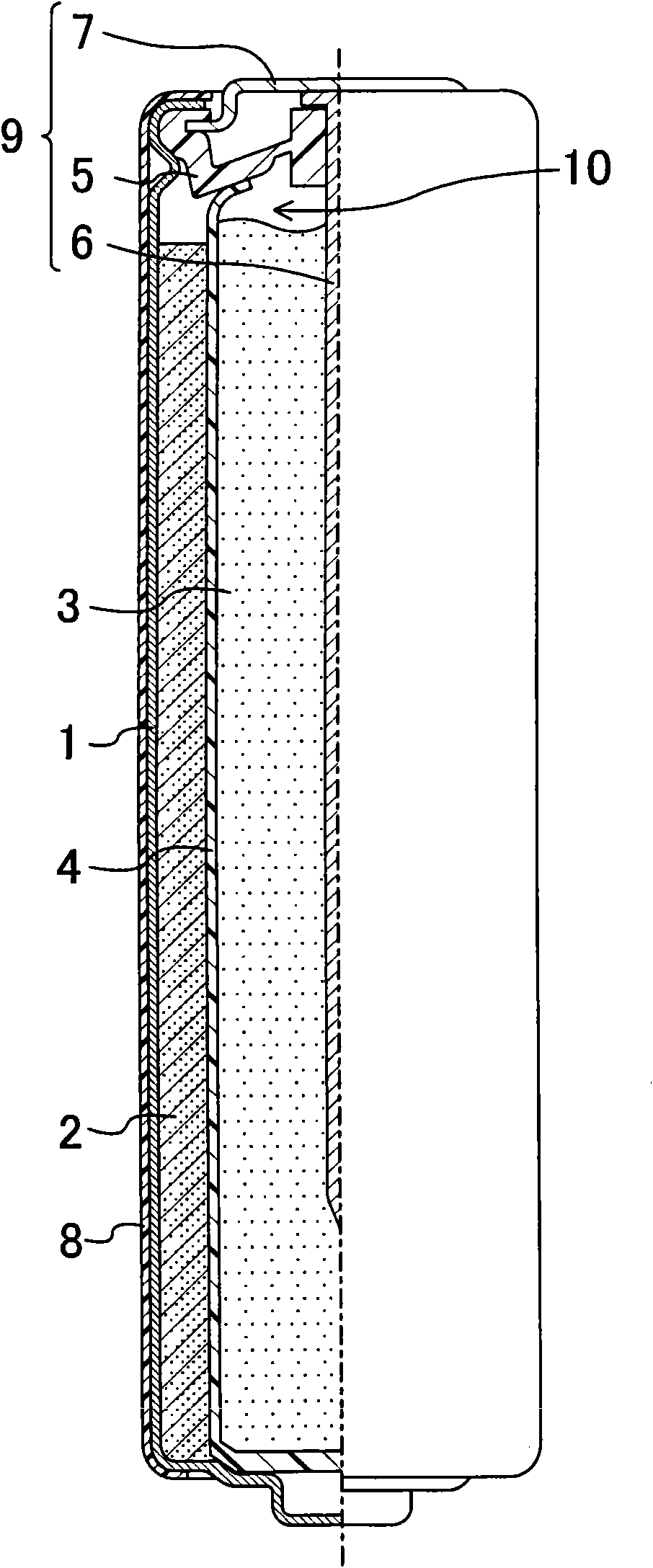 Alkali battery