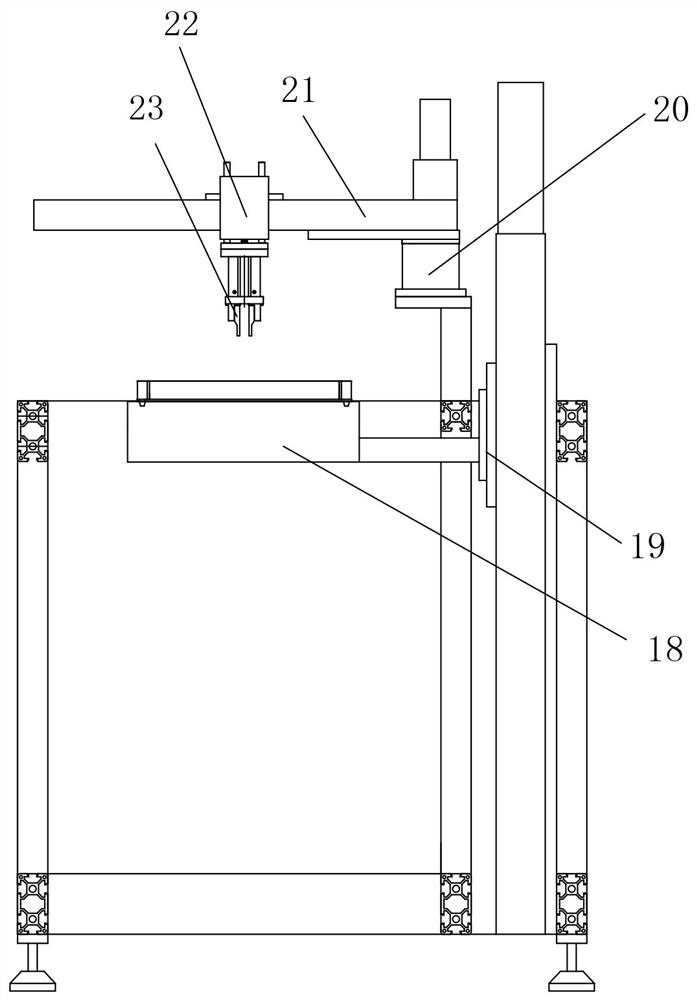 Automatic circulation oral instrument taking and placing device and control method