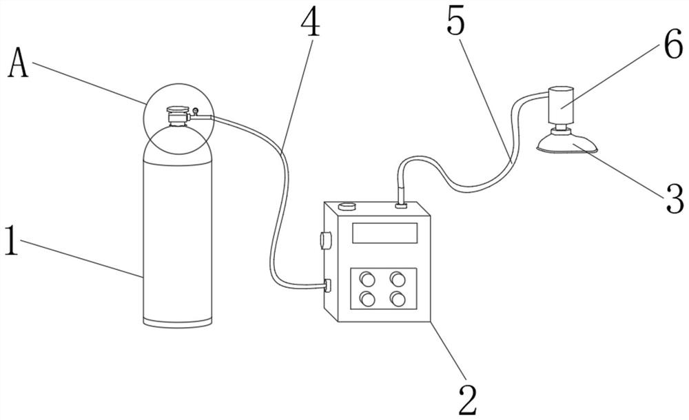 Inhalation anesthesia induction device used for children