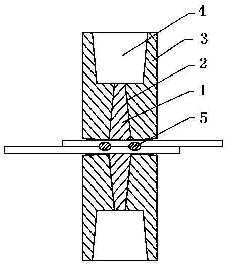 Thin film insulating core non-conducting electrode cap and annular nugget resistance spot welding method