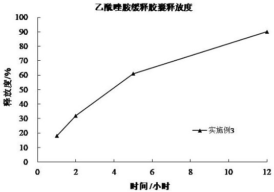 A kind of acetazolamide sustained-release capsule and preparation method thereof