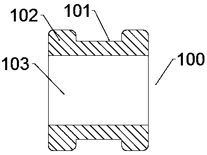 One-time forming processing device of square pipe hoop