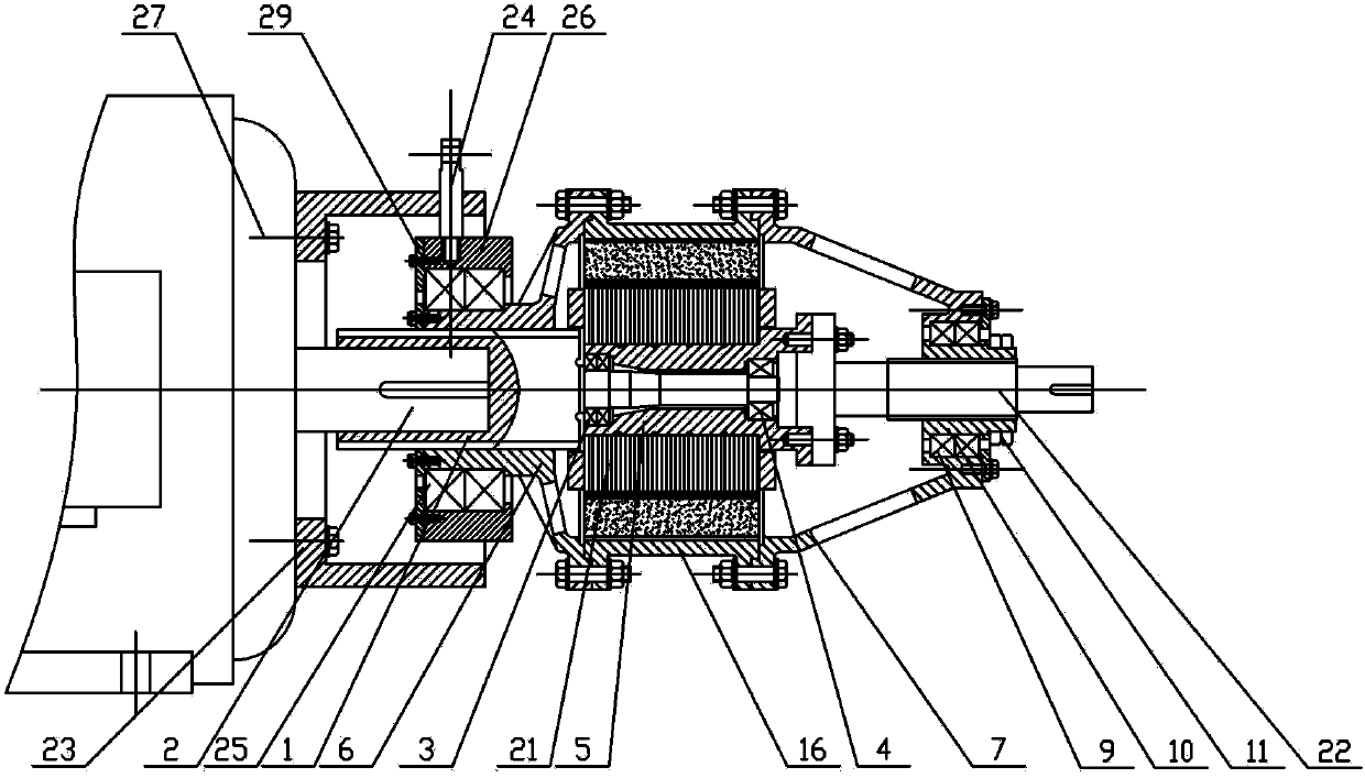 Cage-shaped rotor magnetic coupling capable of regulating speed