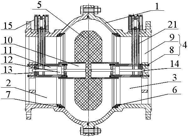 Tube explosion closing valve