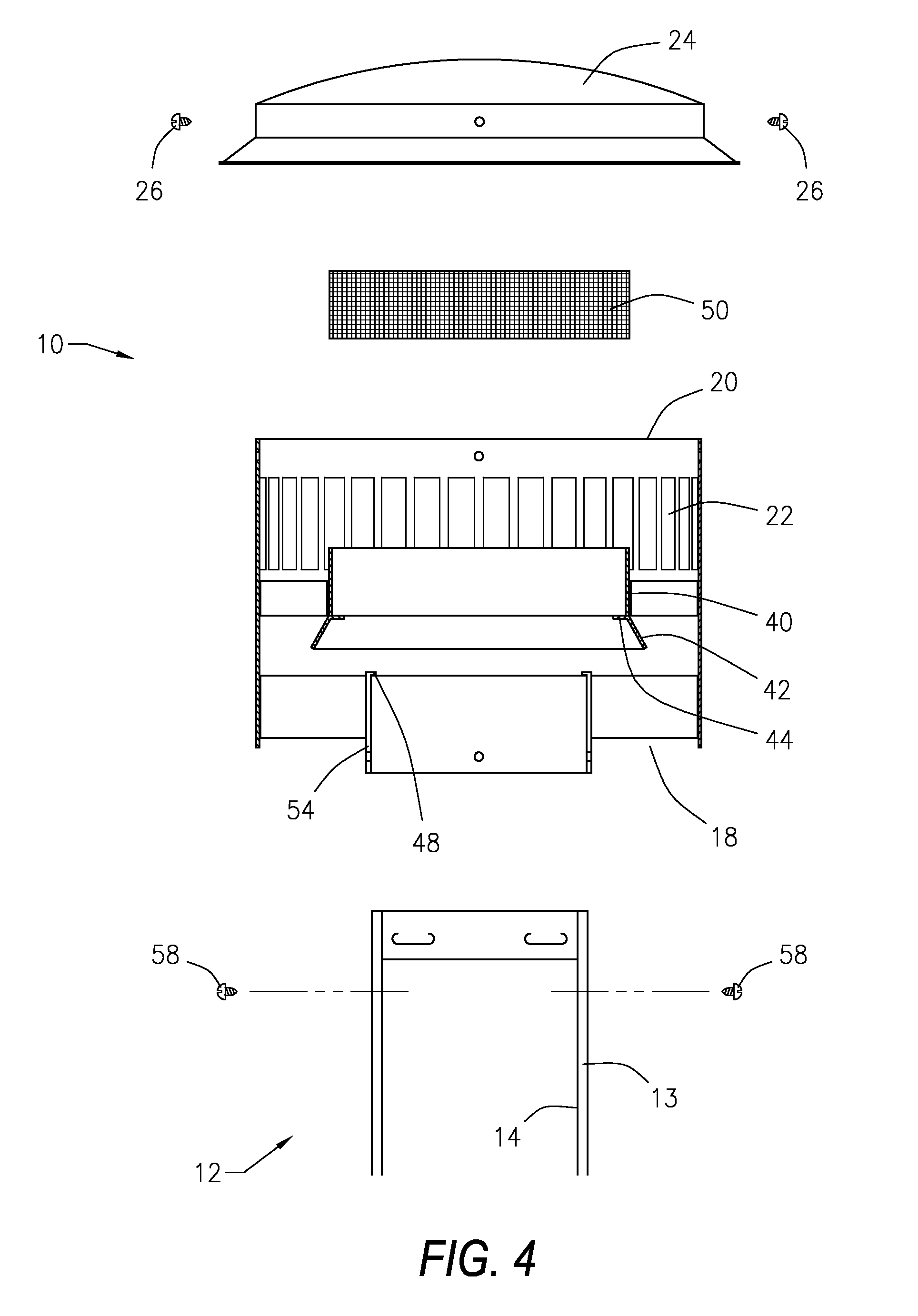 Exhaust flue cap and filter device for a gas fired appliance