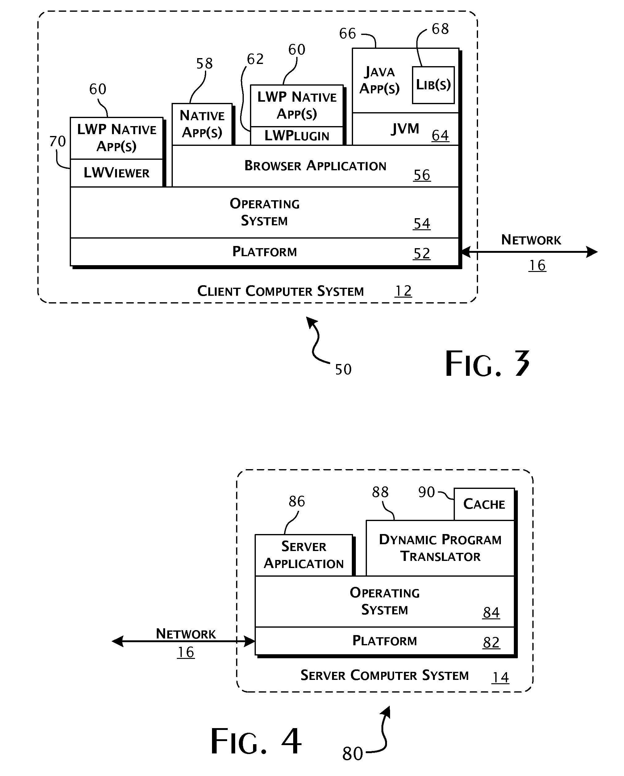 System and methods for distributed execution of computer executable programs utilizing asymmetric translation