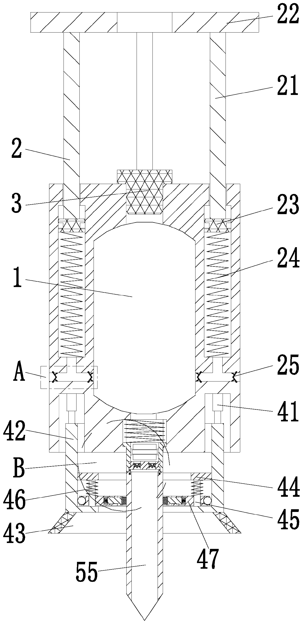 Self-cleaning type printing ink spraying gun head