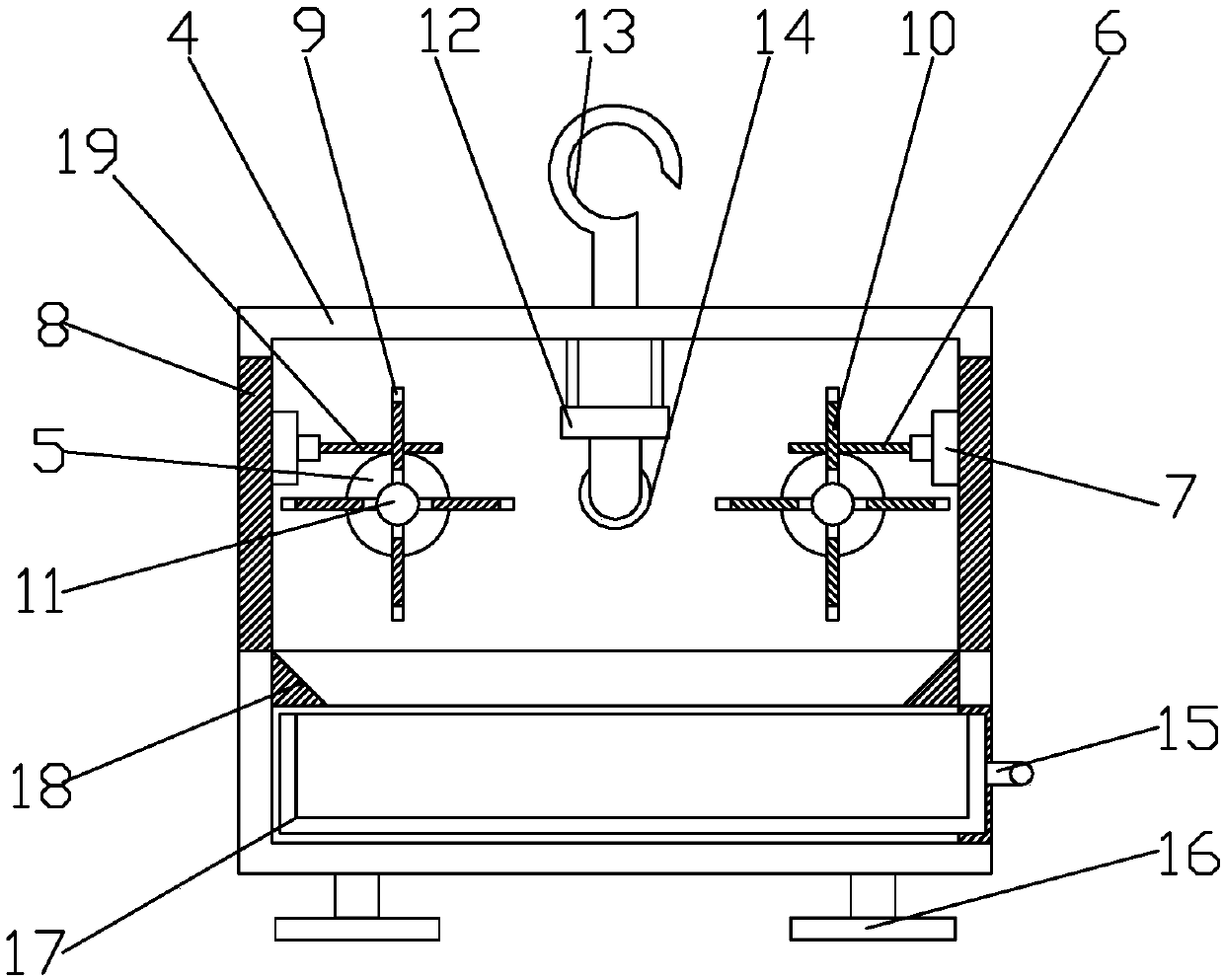 Mosquito killing device for pig breeding