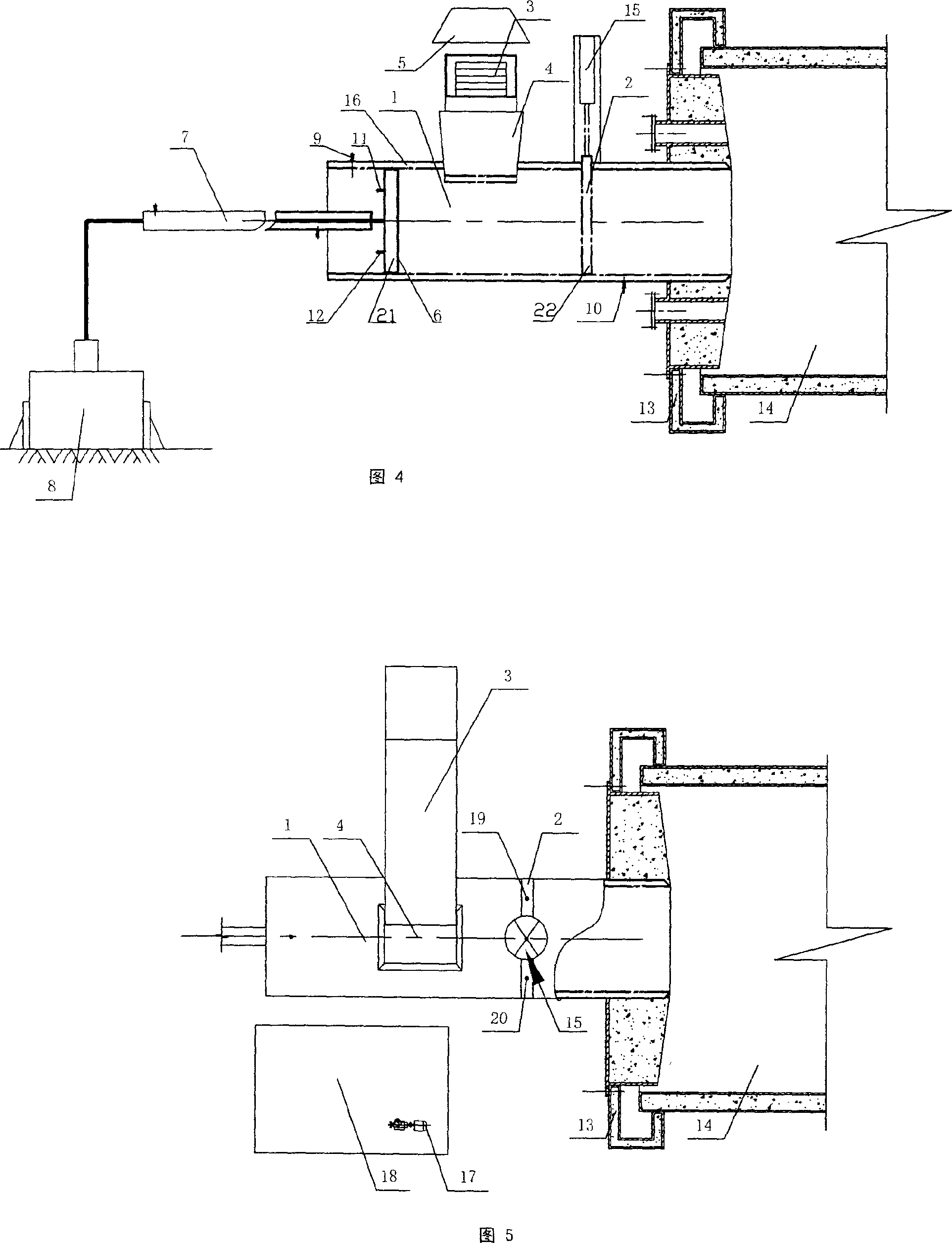 Incineration equipment system of rotary kiln for hazardous waste garbage