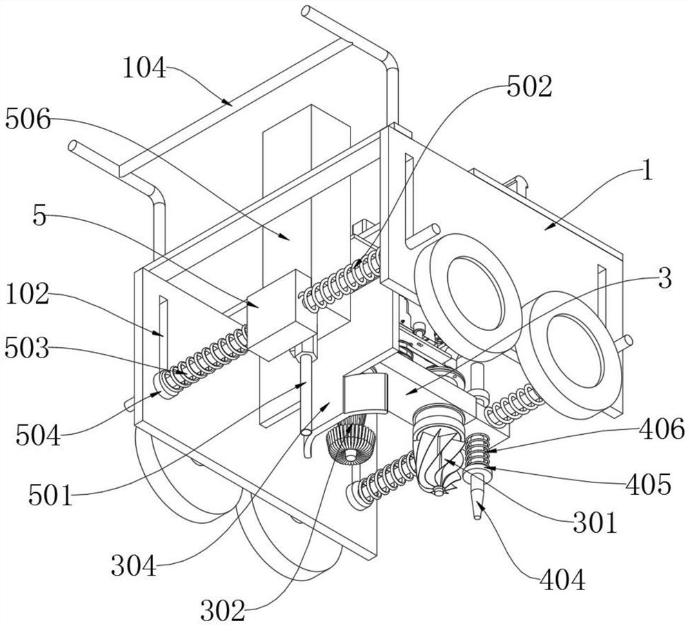 A rapid repair device for cracks in road engineering construction