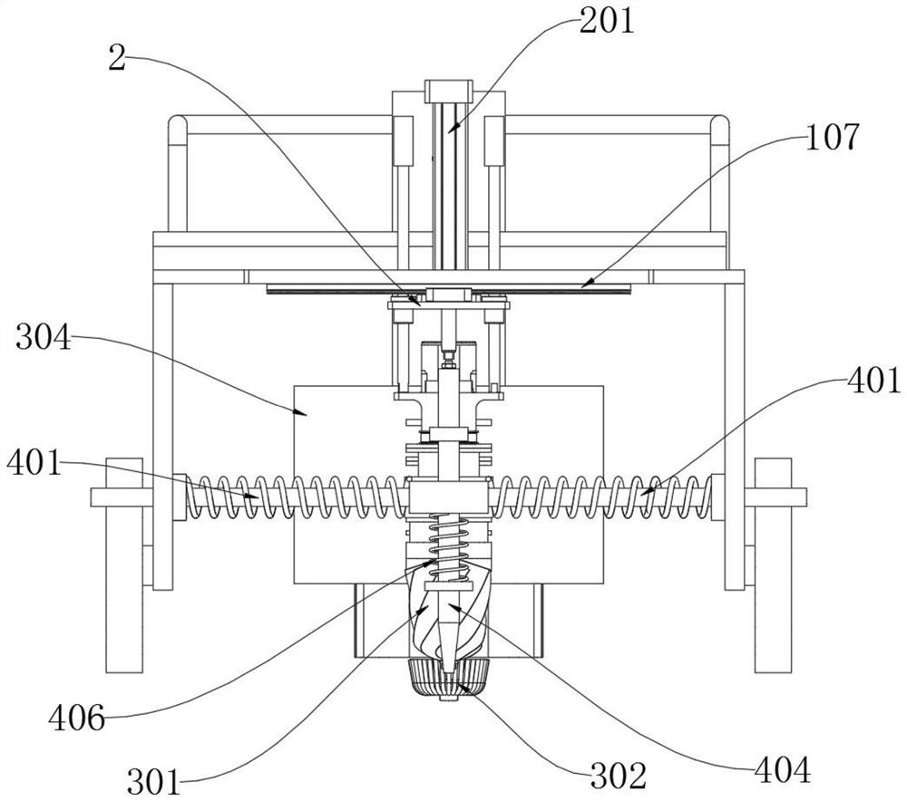 A rapid repair device for cracks in road engineering construction