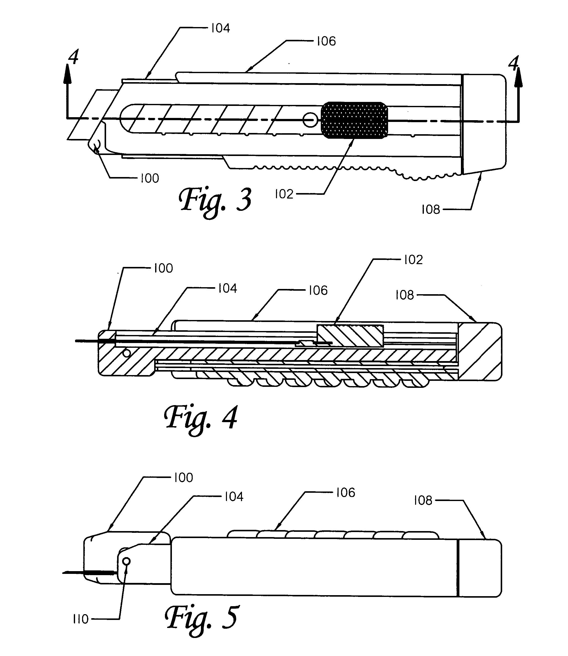 Snap knife with improved safety and usability