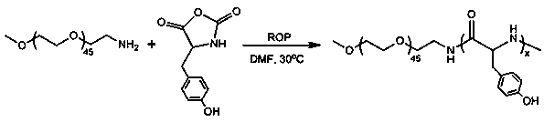 Injectable polypeptide hydrogel for local tumor radiotherapy and preparation method thereof