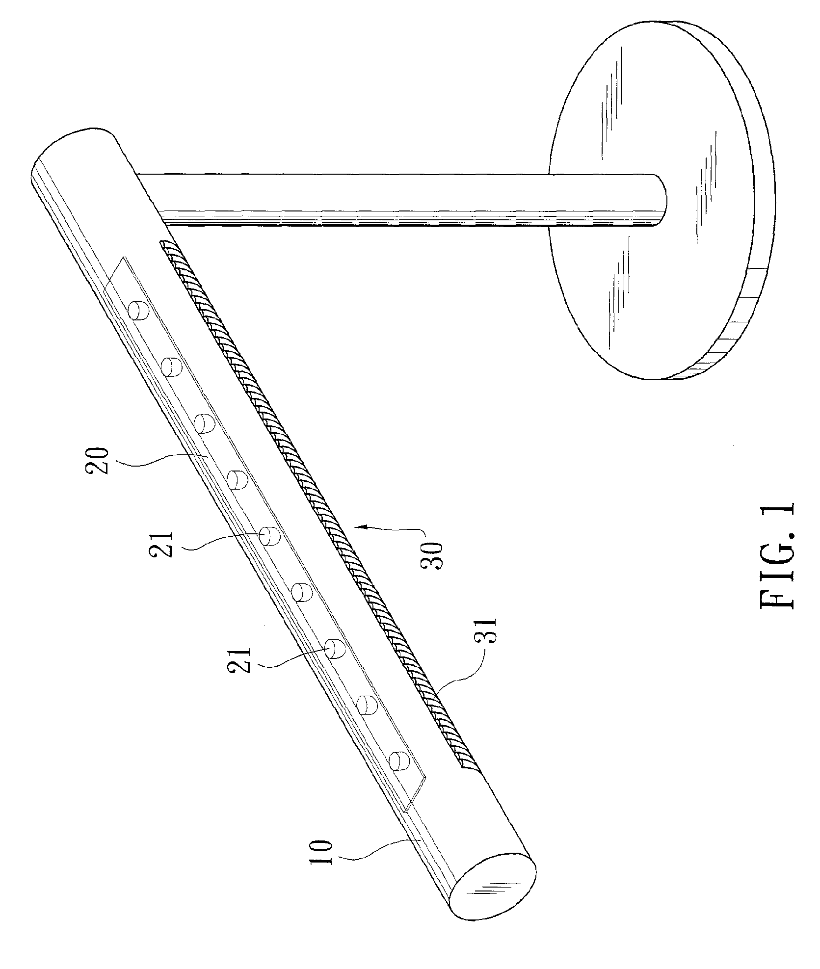 Illuminating device with light-emitting diode light