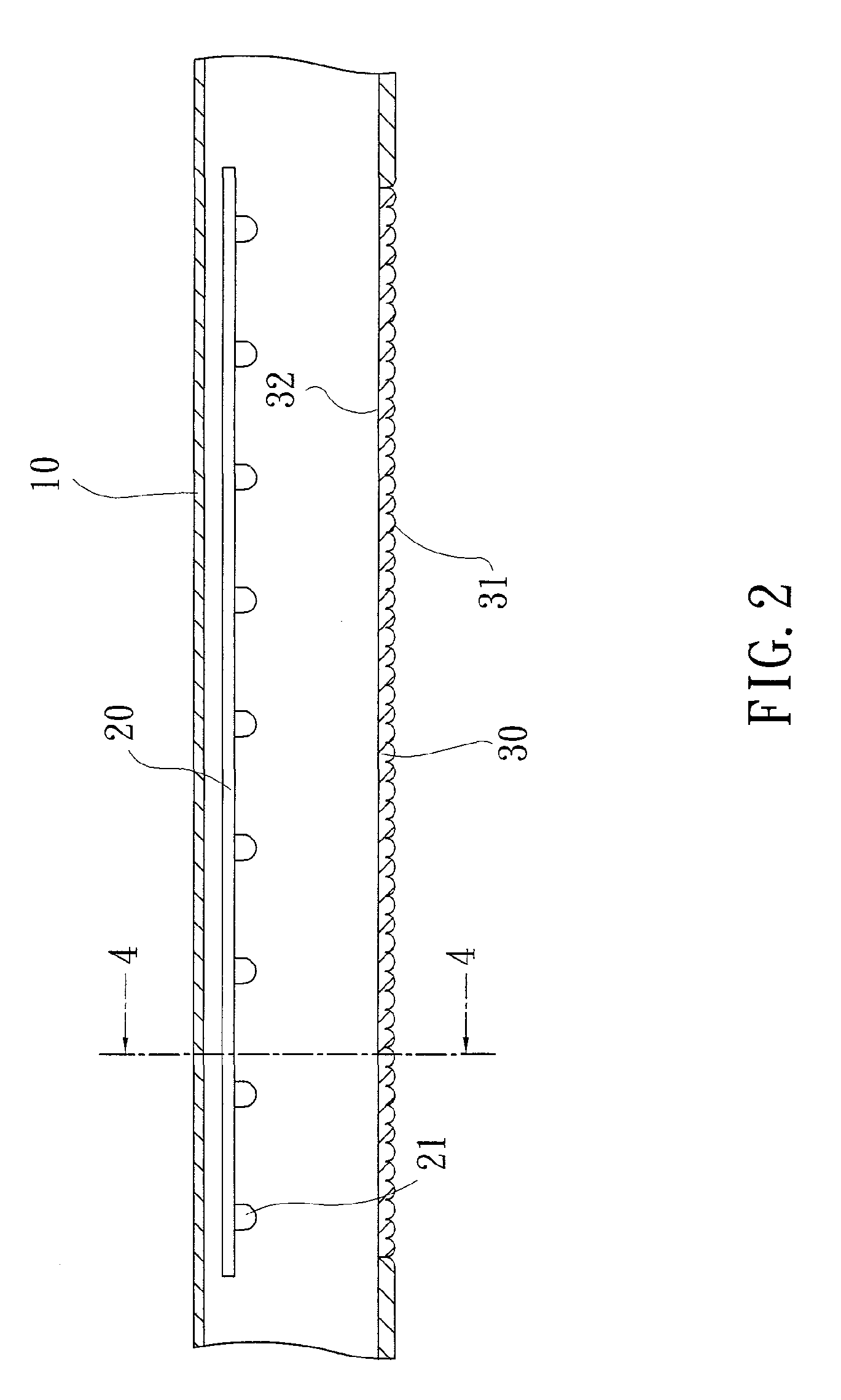 Illuminating device with light-emitting diode light