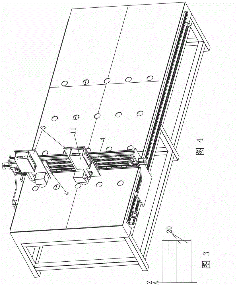 Method and device for improving efficiency in engraving three-dimensional images in large-area flat glass