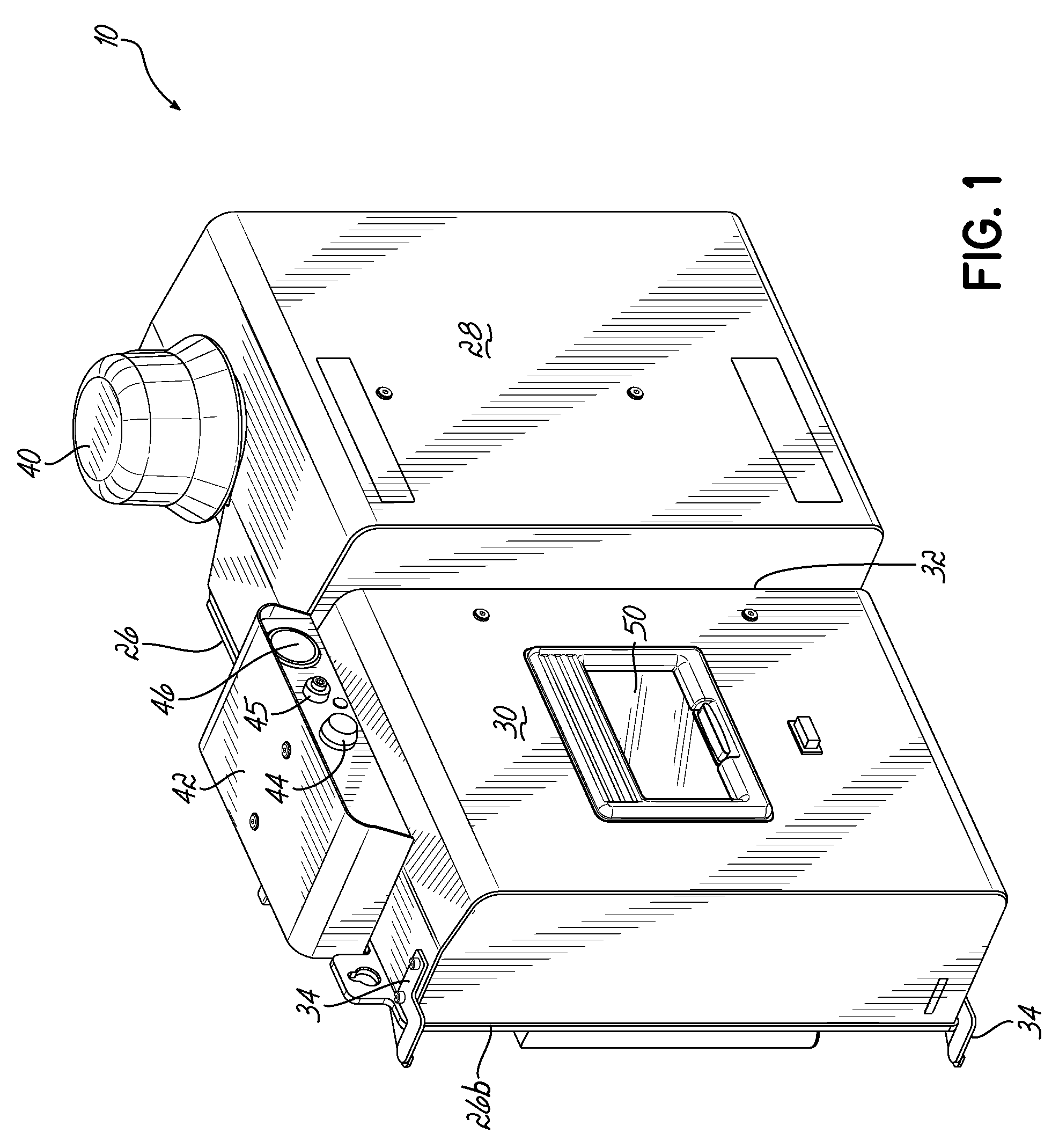 Adhesive dispensing device having optimized cyclonic separator unit