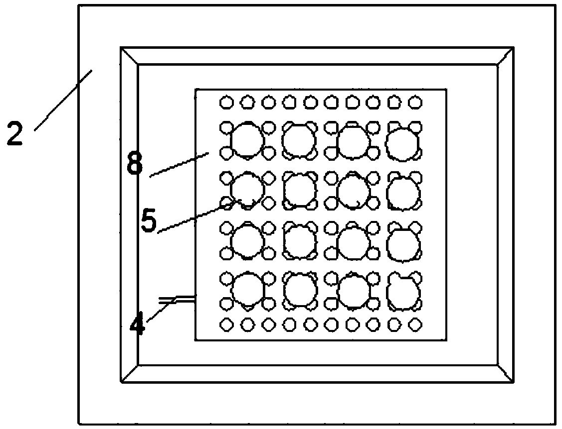 Testing device and method for inducing calcium carbonate precipitation to solidify sandy soil by microorganisms in negative pressure environment