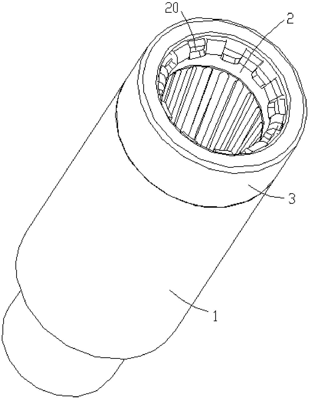 Large-current jack contact and production process thereof