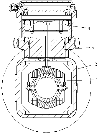 Unlined pipeline type necking electromagnetic water meter