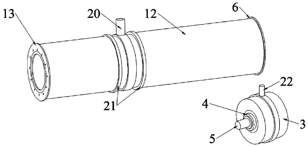 AUV (autonomous underwater vehicle) release and recovery device driven by hydraulic linkage device and applied to ultra-large type UUV (unmanned underwater vehicle)