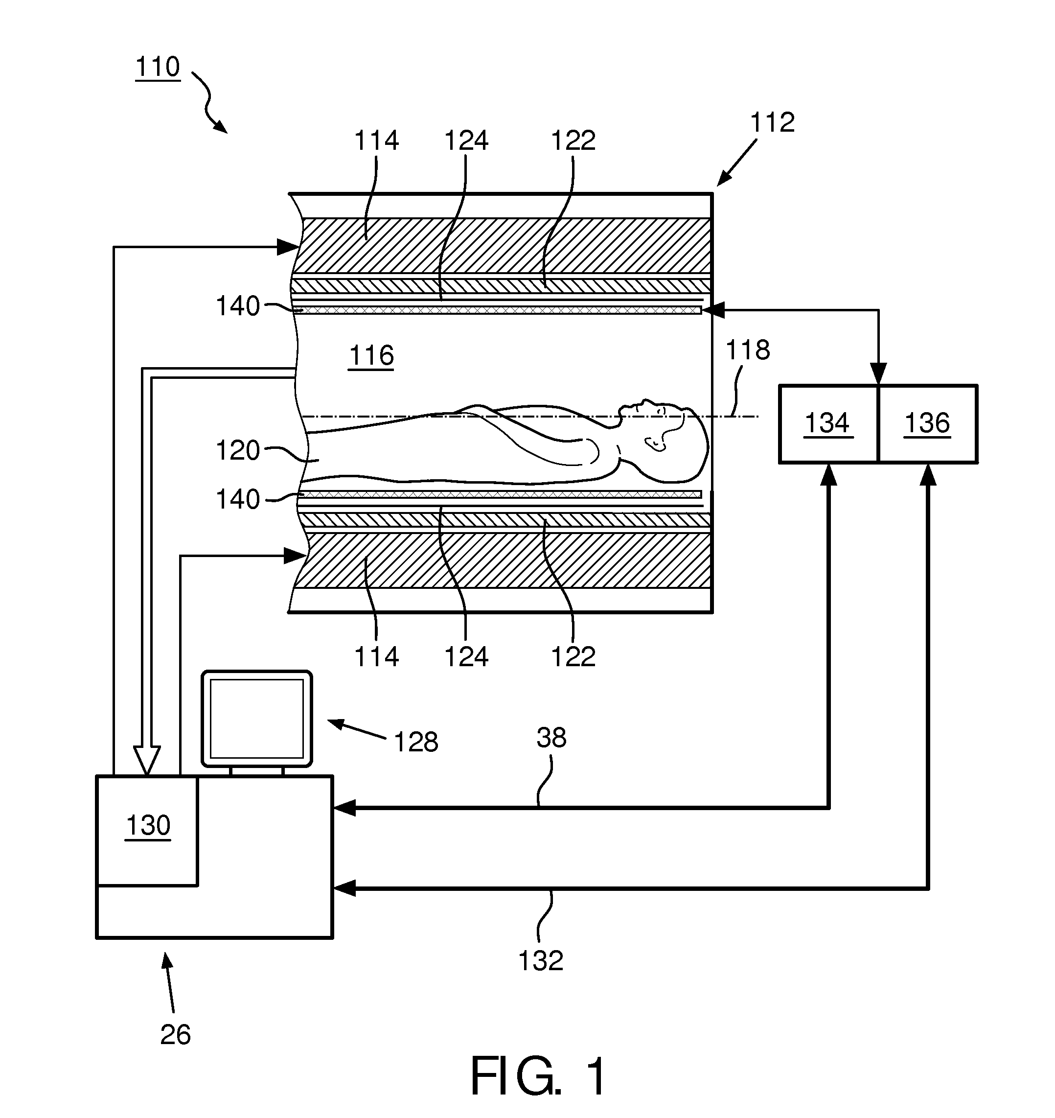 Radio frequency (RF) birdcage coil with separately controlled ring members and rungs for use in a magnetic resonance (MR) imaging system