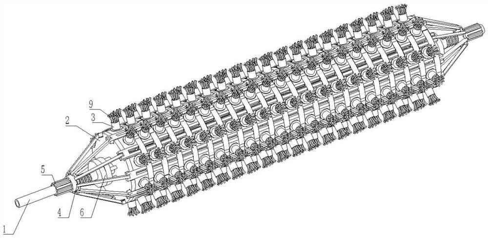 Textile fiber cleaning roller