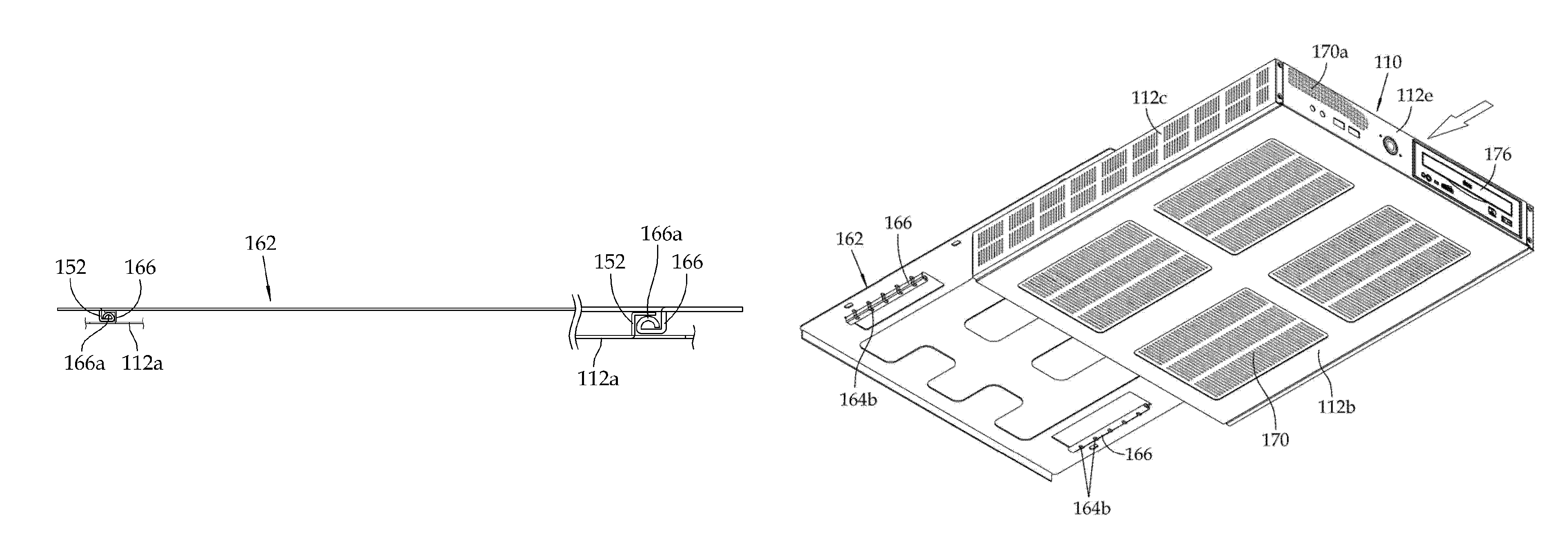 Computer attachable to an undersurface of a desk