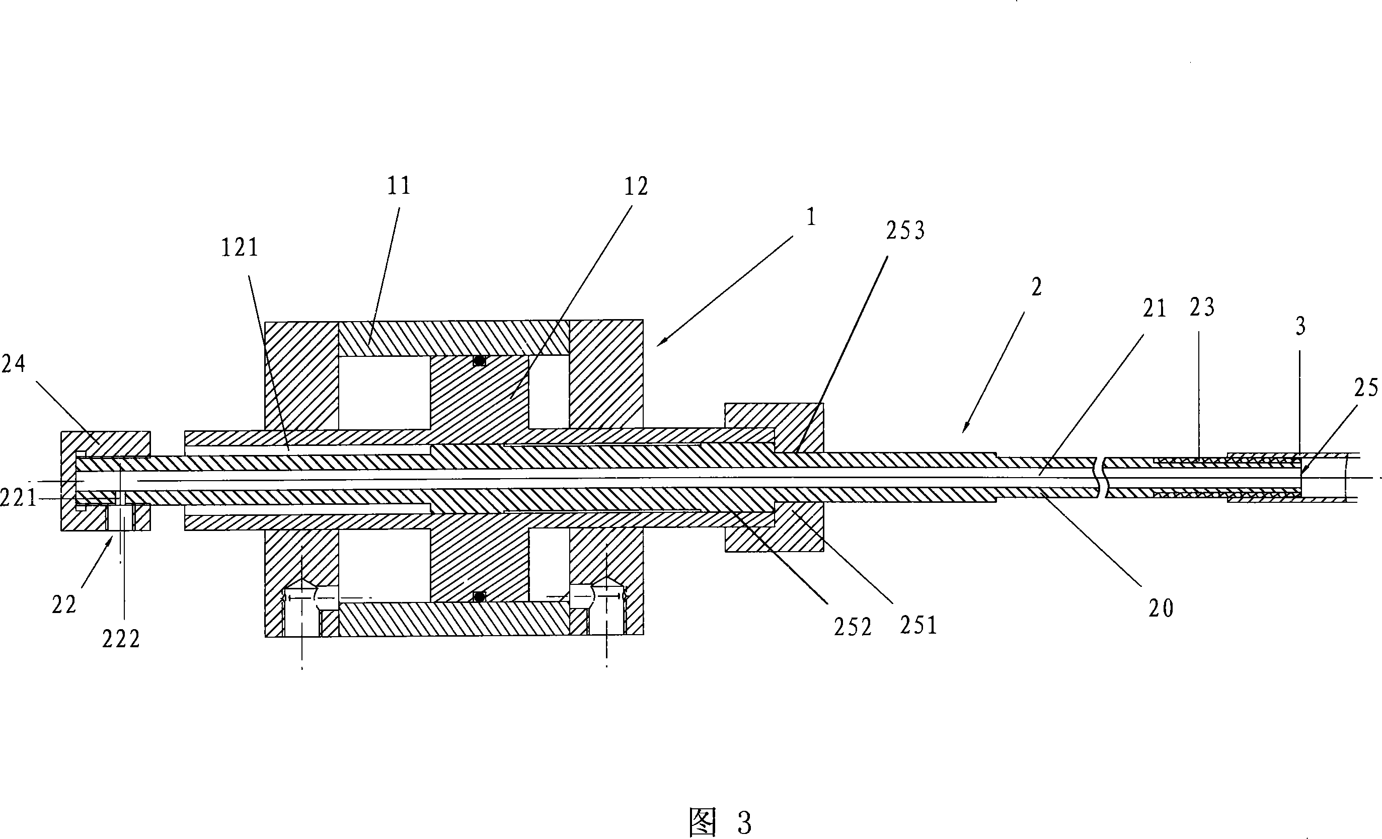 Holding device for screw energy-saving lamp tube formation