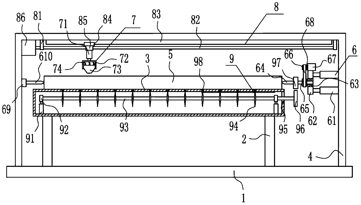 A kind of bark peeling equipment for papermaking