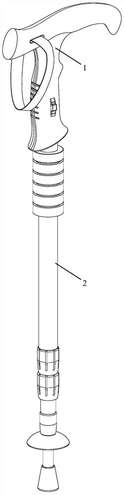 A trekking pole based on piezoelectric effect for energy storage