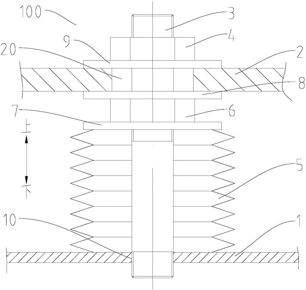 Compressor installing structure and refrigerator provided with same