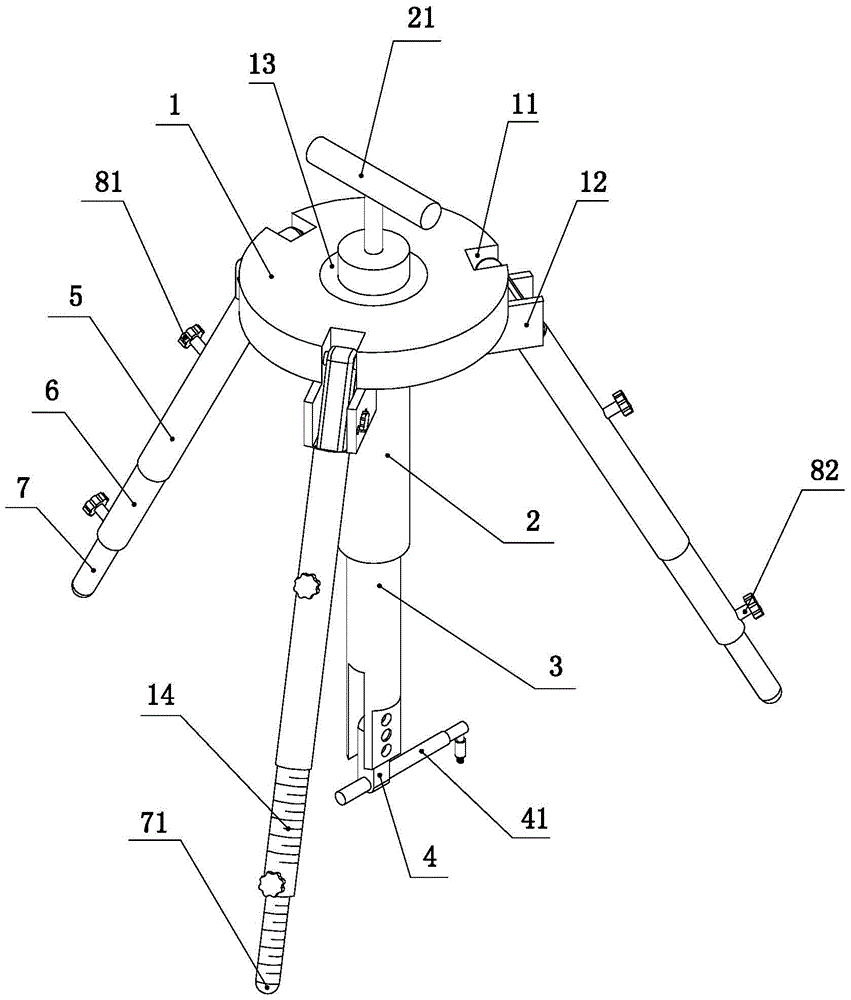 A wall flatness detection device