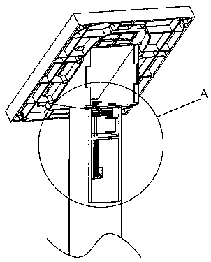 Intelligent solar energy receiving device for driving safety induction system in fog area