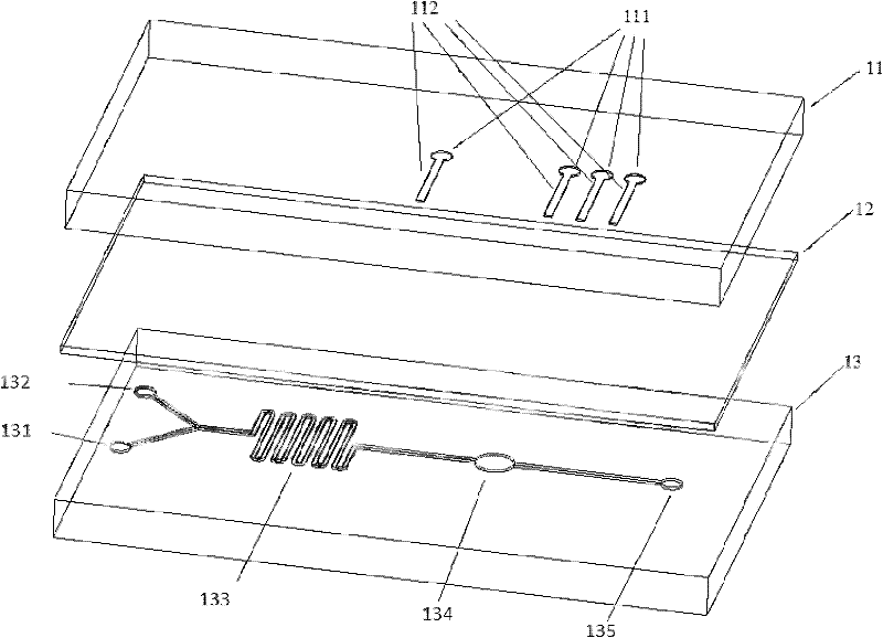 A microfluidic chip for pcr and a real-time pcr virus rapid detection device