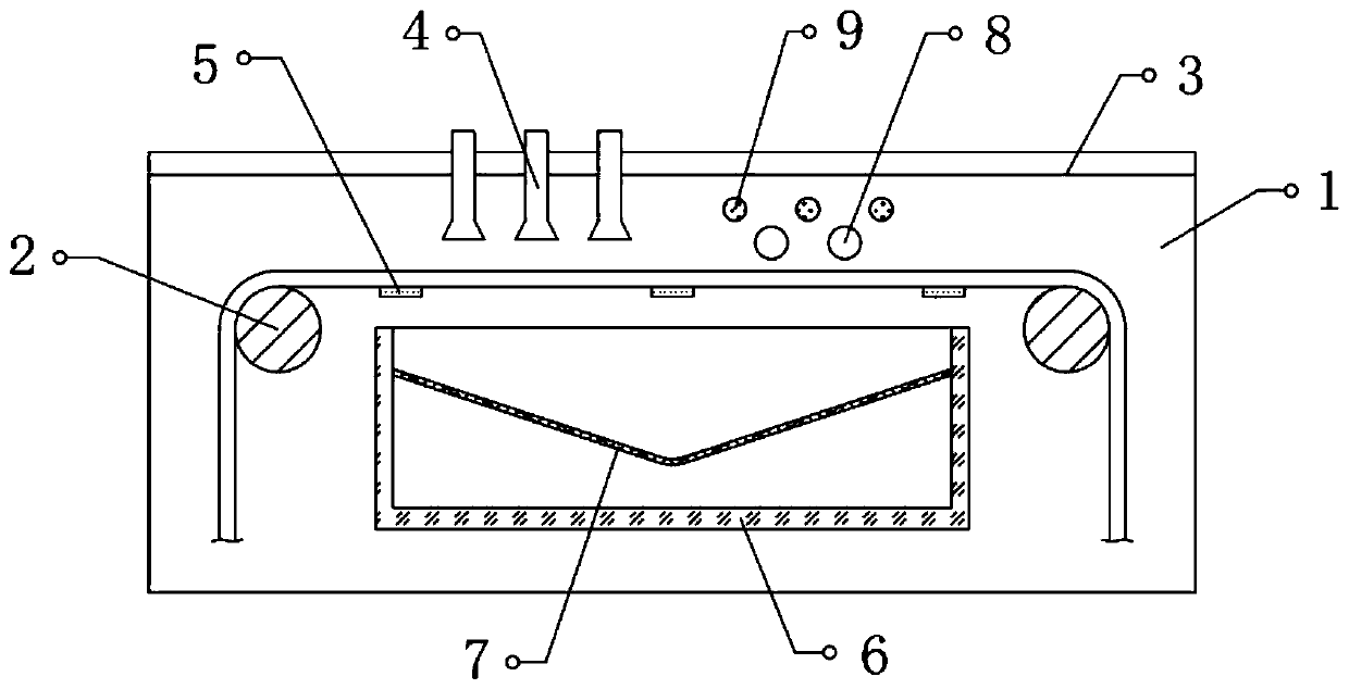 Residue pre-cleaning device for processing net ropes