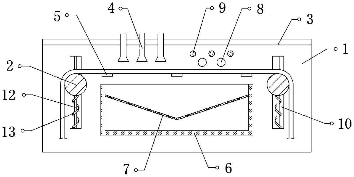 Residue pre-cleaning device for processing net ropes