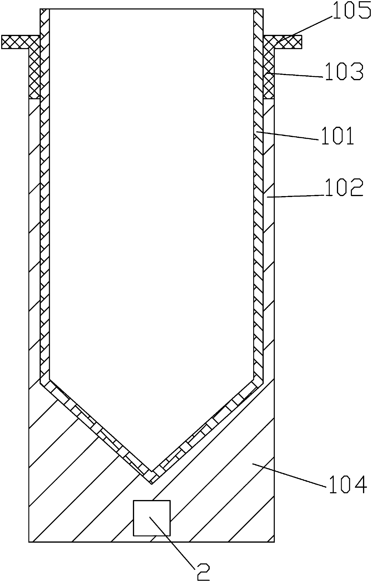 Suspension mechanical mixing device and mixer adopting same