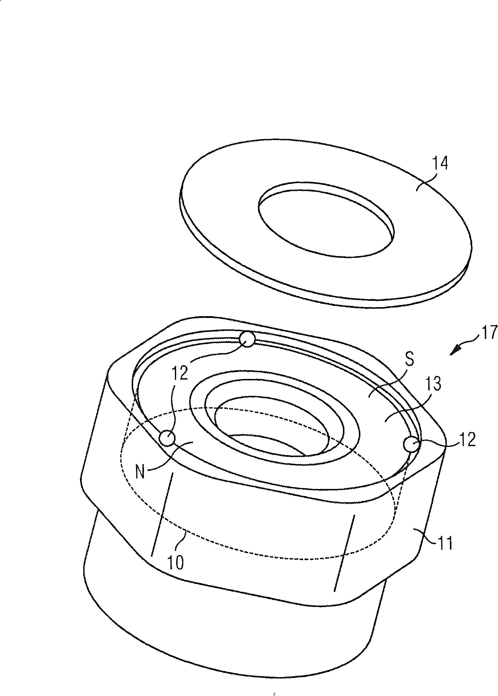 Element for generating a magnetic field