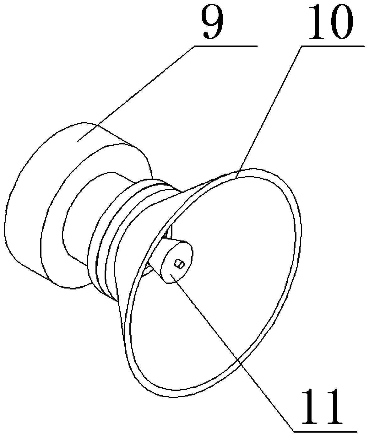 Ultrasonic nanometer cooling device for computer mainboard